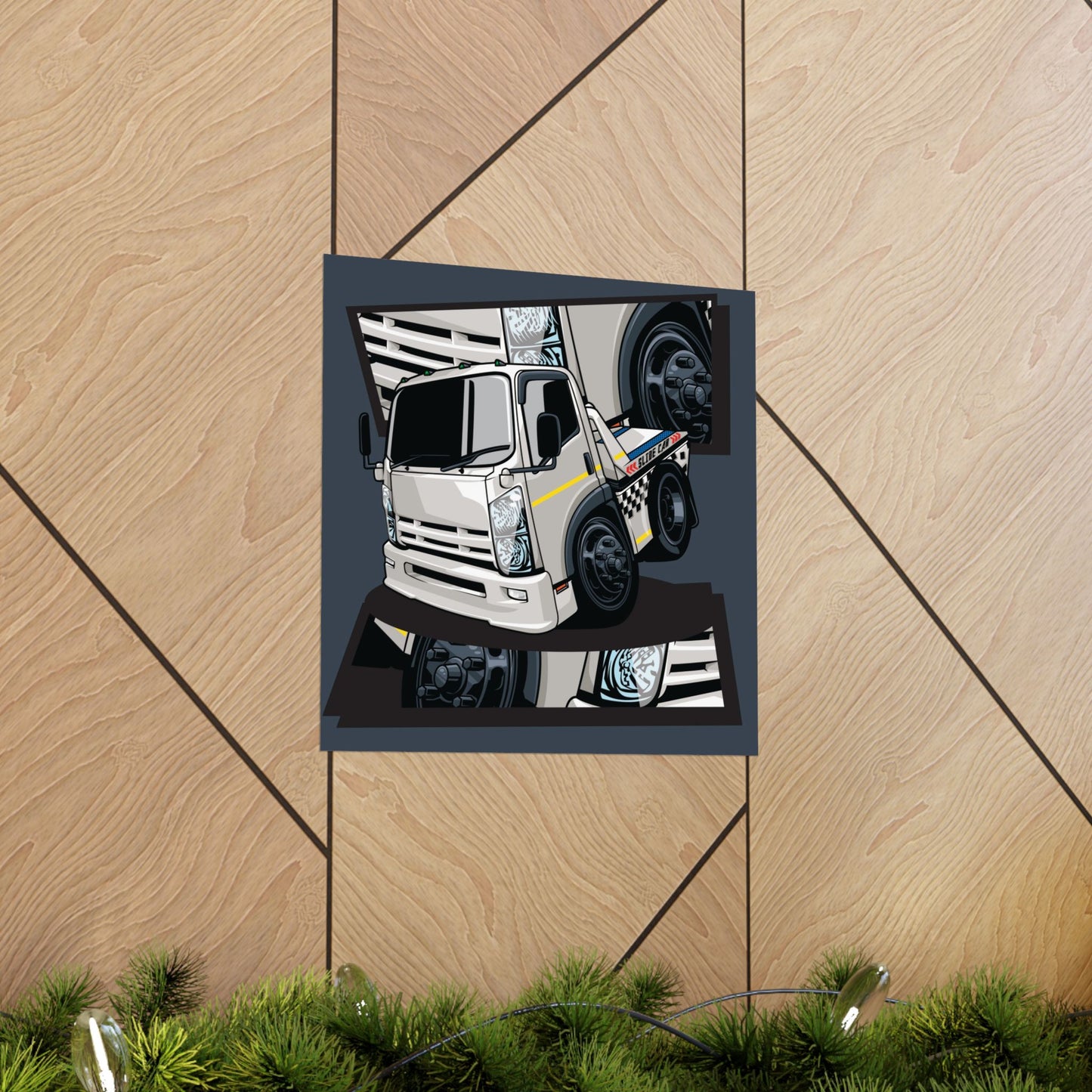 Cool Matte Square Truck Posters for Car Enthusiasts | Modern Wall Art - CreativeRino