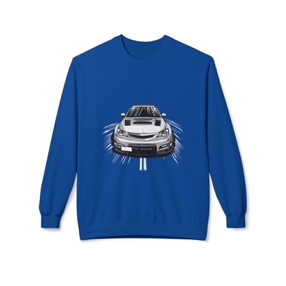Car Enthusiast Fleece Crewneck Sweatshirt - Soft & Stylish - CreativeRino