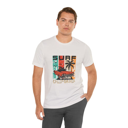California Surf Vintage Tee - Unisex Short Sleeve T-Shirt - CreativeRino