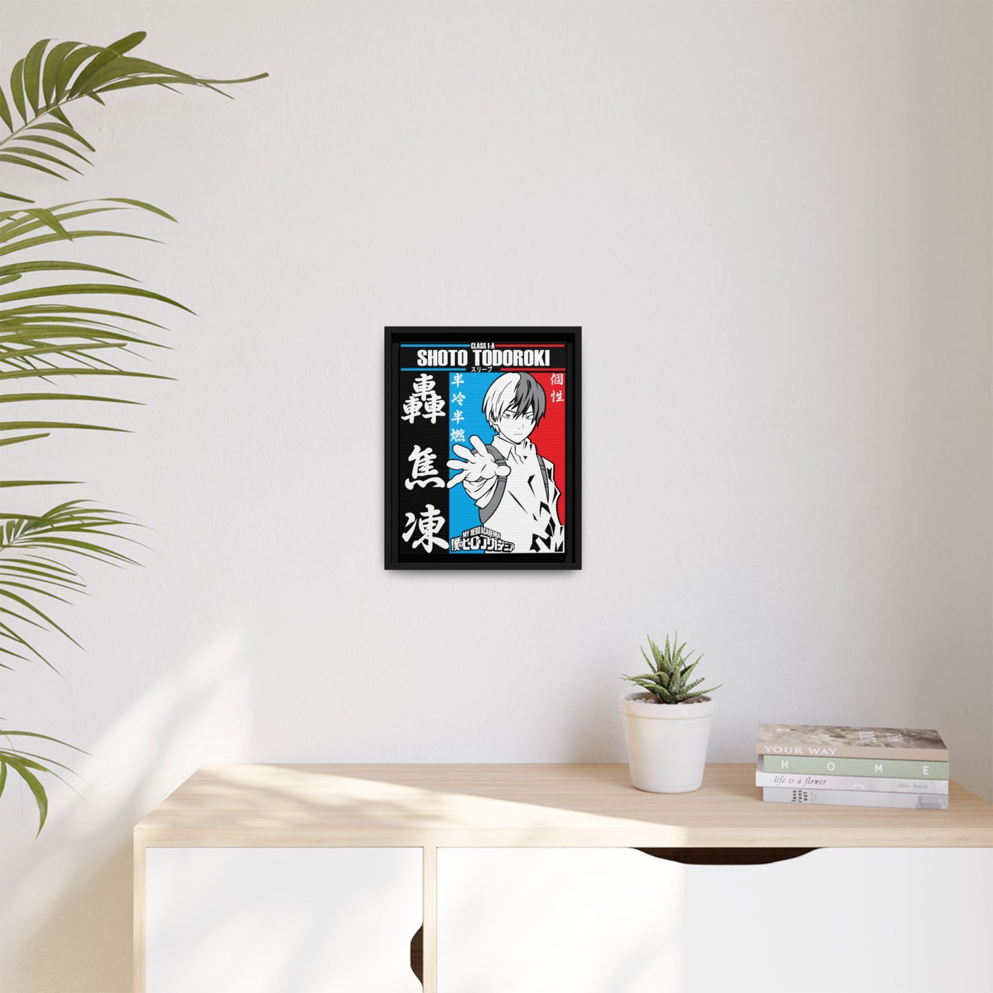 My Hero Academia Shoto Todoroki Canvas Art Print - Framed Wall Decor - CreativeRino