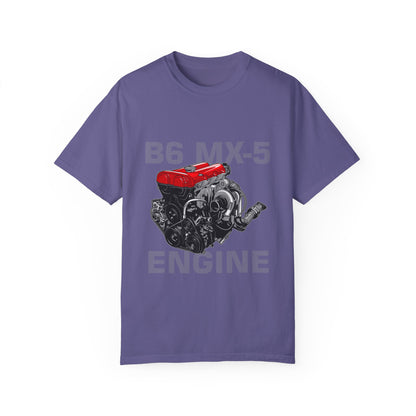 B6 MX-5 Engine Unisex Garment-Dyed T-Shirt - Perfect T-shirt for Car Enthusiasts - CreativeRino