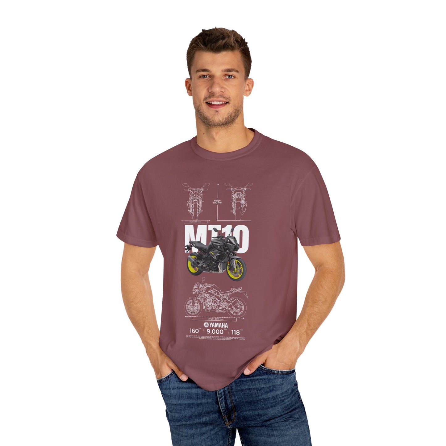 Yamaha MT-10 Unisex Motorcycle Graphic T-Shirt - Perfect for Bike Enthusiasts - CreativeRino
