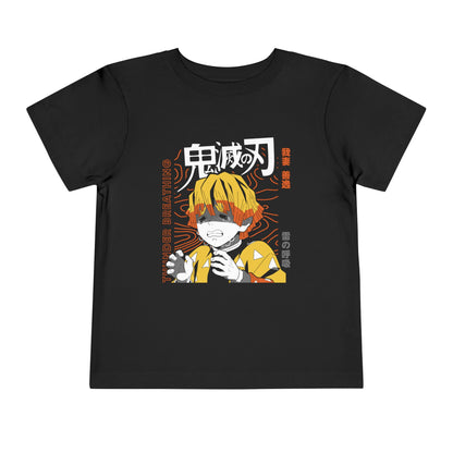 Demon Slayer Toddler Short Sleeve Tee - Anime-Inspired Design with Yonder Breathing - CreativeRino