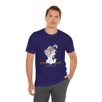 Kitty Gucci Unisex Jersey Short Sleeve T-shirt - CreativeRino