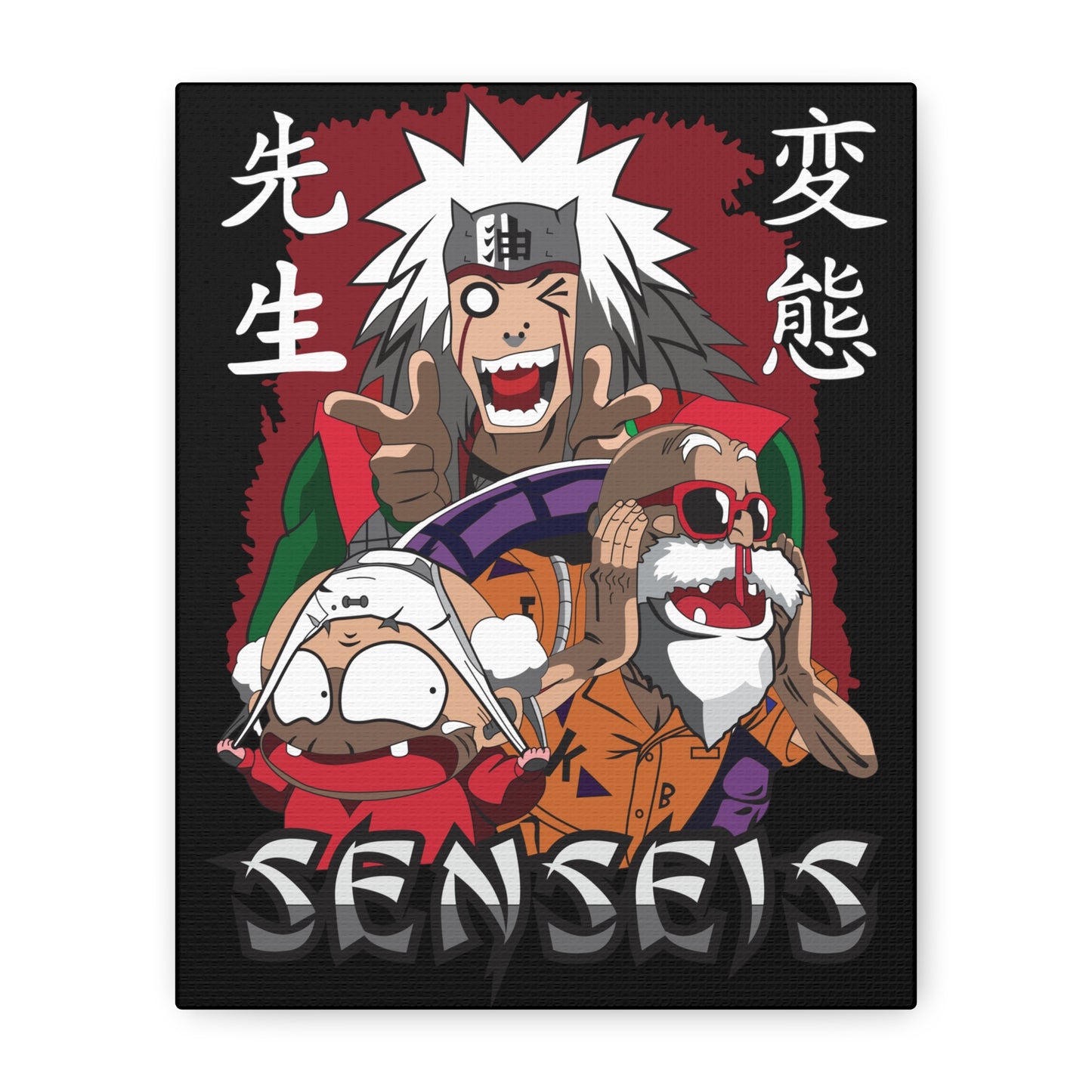 Anime Art Canvas - Senseis Wall Decor, Perfect for Naruto Fans and Collectors - CreativeRino