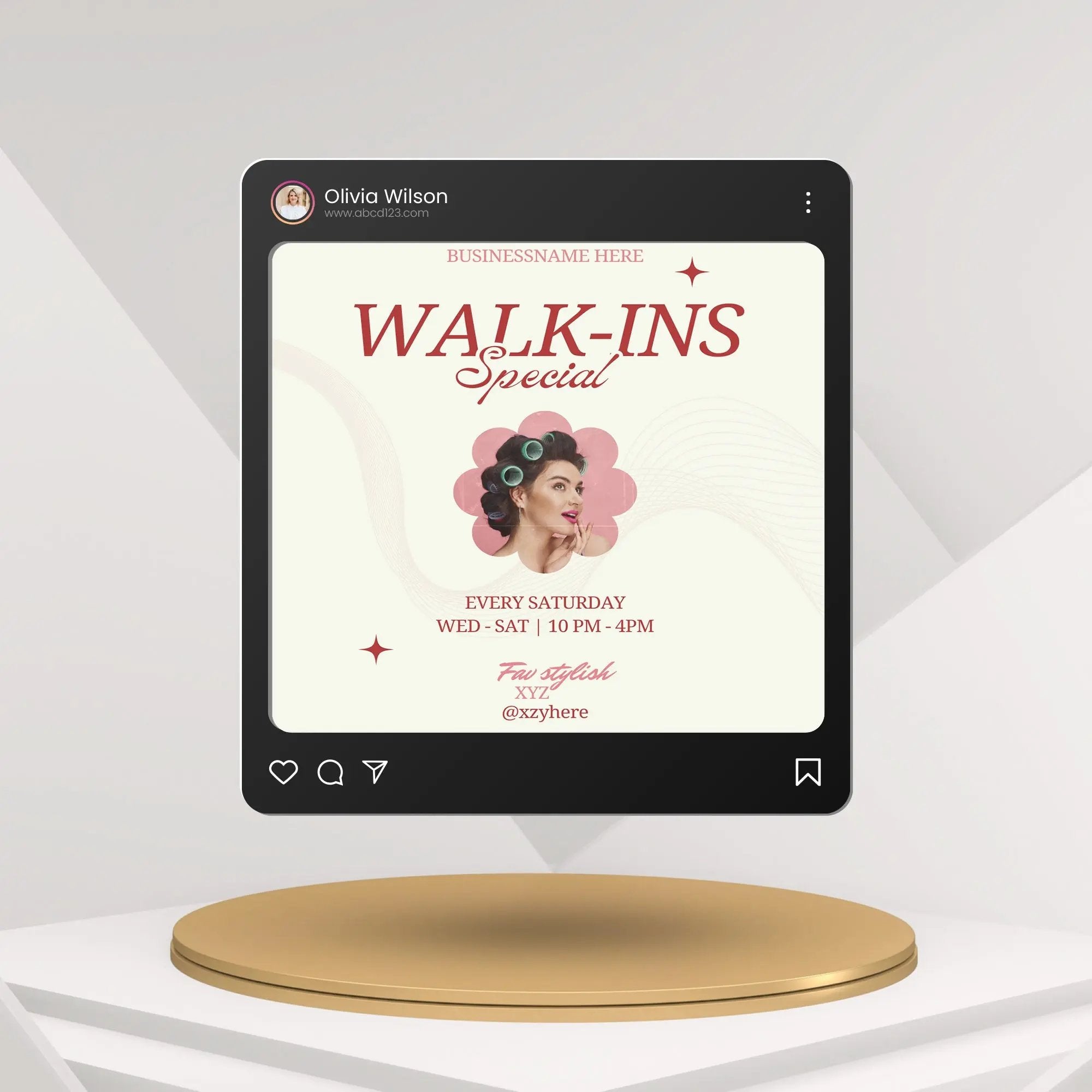 Customer Walk In Form Flyers Walk Ins Welcome Flyer Canva Template | Social Media Flyer Template ...