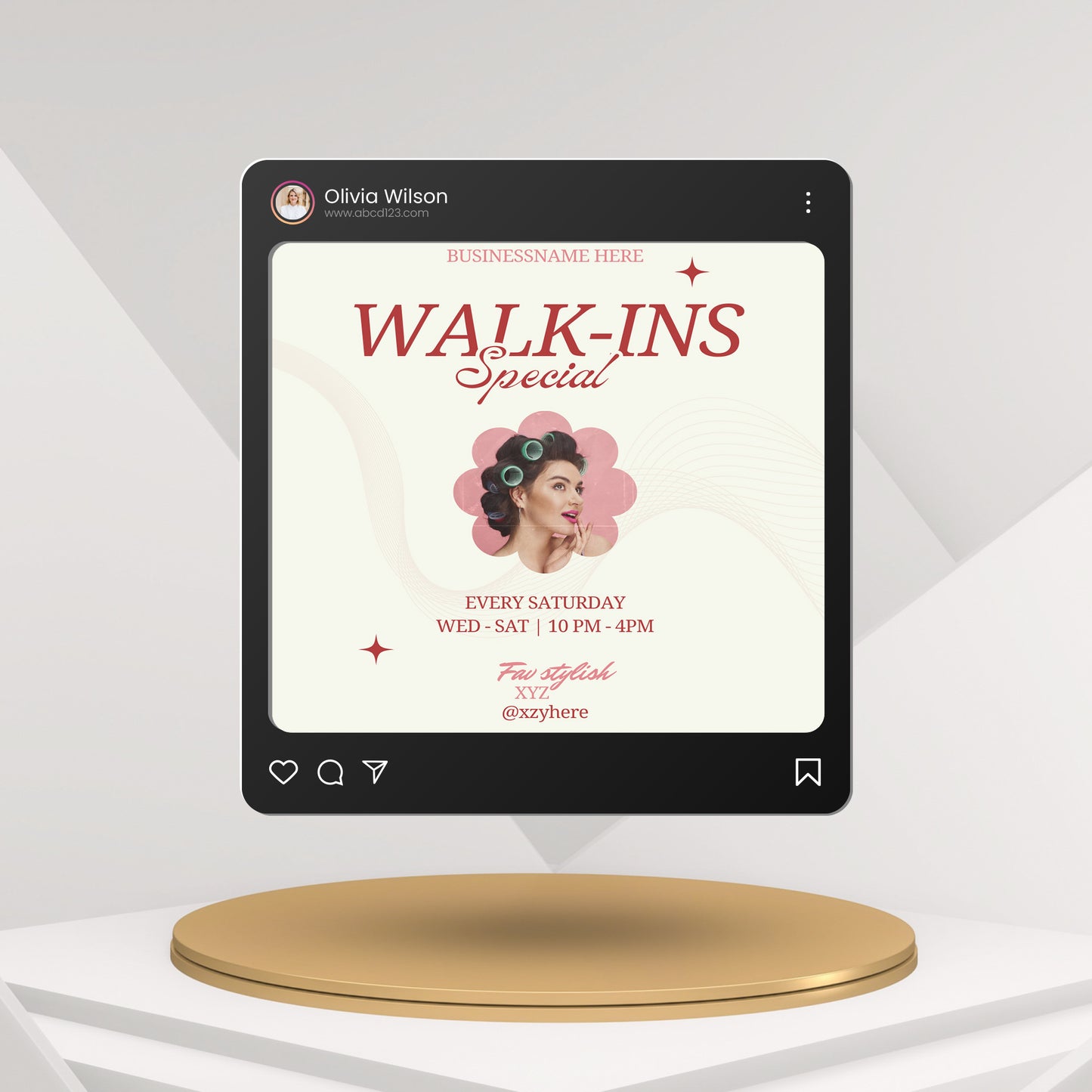 Walk Ins Welcome Flyer Canva Template | Social Media Flyer Template