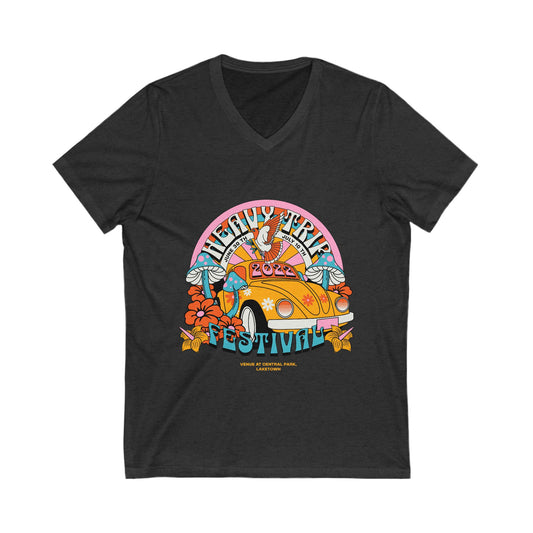Festival V-Neck Tee – Heavy Trip 2022 T-shirt Design - CreativeRino