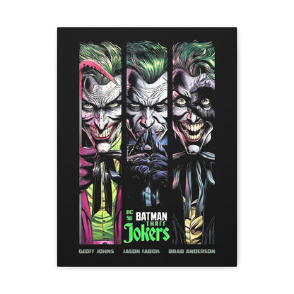 Batman Three Jokers Canvas Art - Stretched Matte Wall Décor - CreativeRino