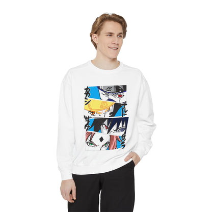 Anime-Inspired Unisex Sweatshirt with Naruto Character Designs - CreativeRino