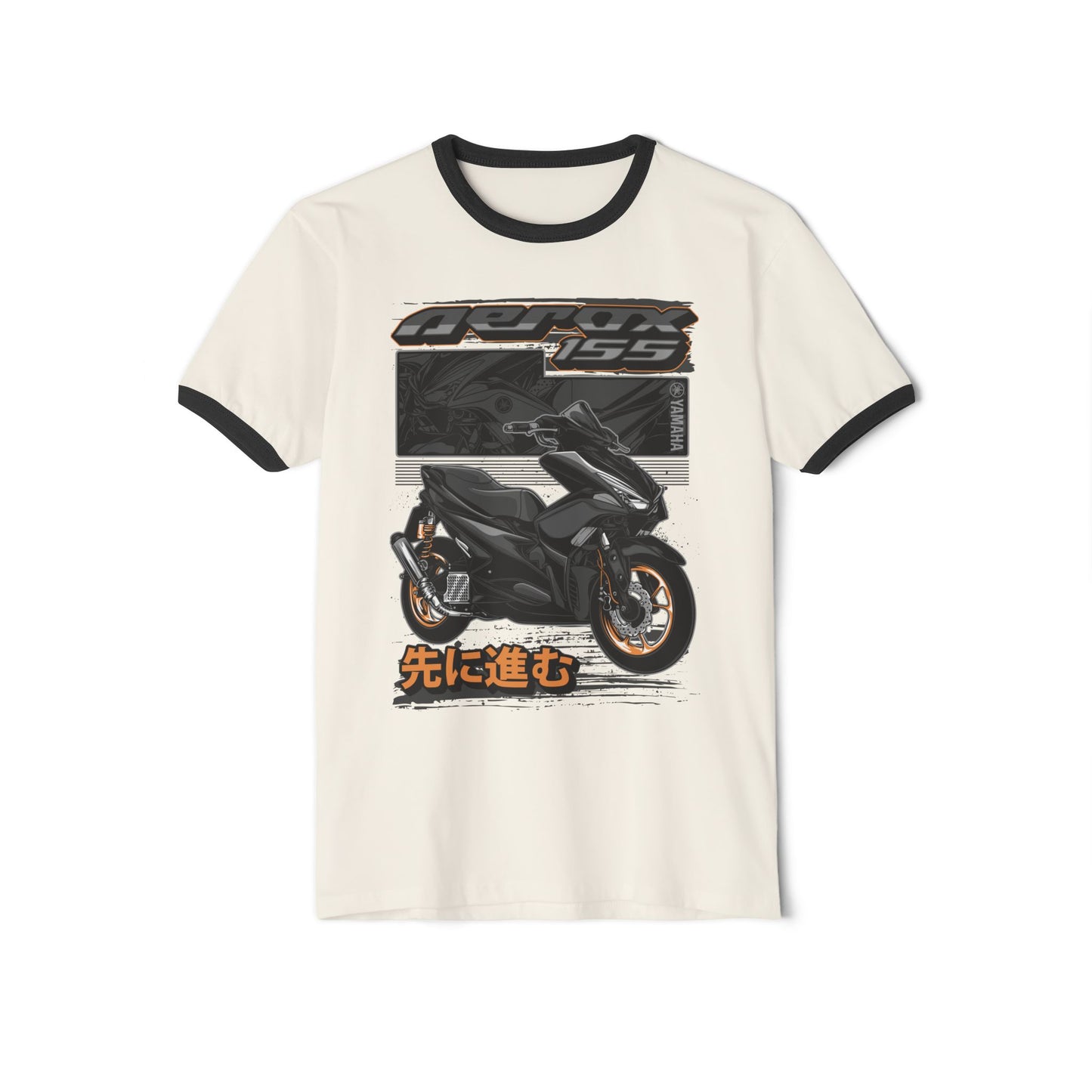 Retro Scooter Enthusiast Ringer T-Shirt - CreativeRino
