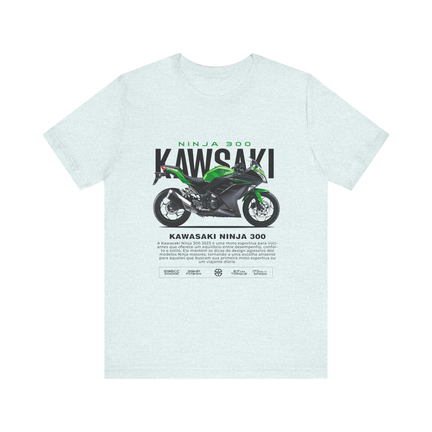 Kawasaki Ninja 300 Unisex T-Shirt - Vintage Motorcycle Graphic Tee - CreativeRino