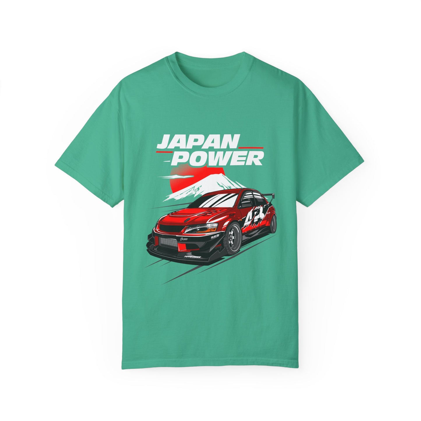 Japan Power Car Unisex Garment-Dyed T-shirt - Perfect T-shirt for Car Enthusiasts - CreativeRino