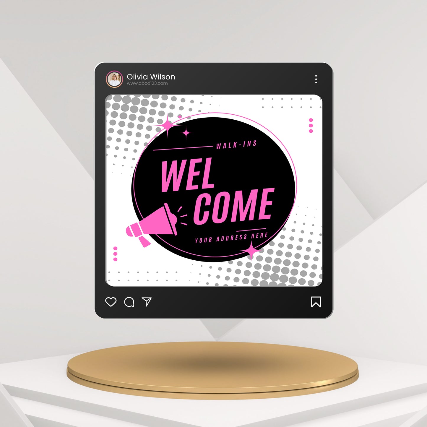 Walk Ins Welcome Flyer Template | Social Media Flyer Canva Template