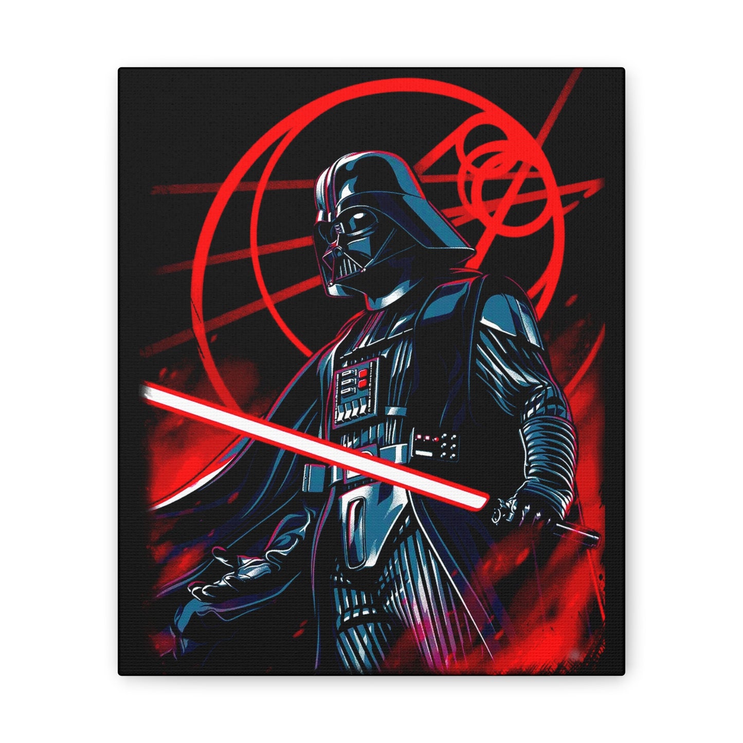 Darth Vader Canvas Art - Galactic Wall Decor for Star Wars Fans - CreativeRino