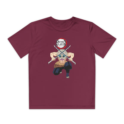 Youth Demon Slayer Competitor Tee - Bold Orange Anime T-shirt for Fans - CreativeRino