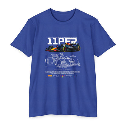 Sergio Perez F1 Racing Unisex CVC Jersey T-Shirt - | Car T-shirt - CreativeRino