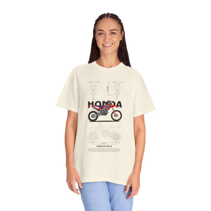 Honda CRF 300 RX Motorcycle Unisex T-Shirt | Garment-Dyed Vintage Tee - CreativeRino