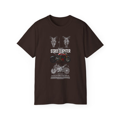 New Streetfighter V4 Motorcycle Graphic Unisex Tee - Perfect T-shirt for Riders and Enthusiasts - CreativeRino