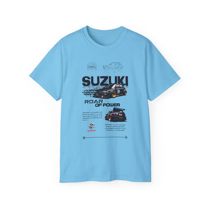 Suzuki Roar of Power Unisex Ultra Cotton Tee - Perfect T-shirt for Car Enthusiasts - CreativeRino