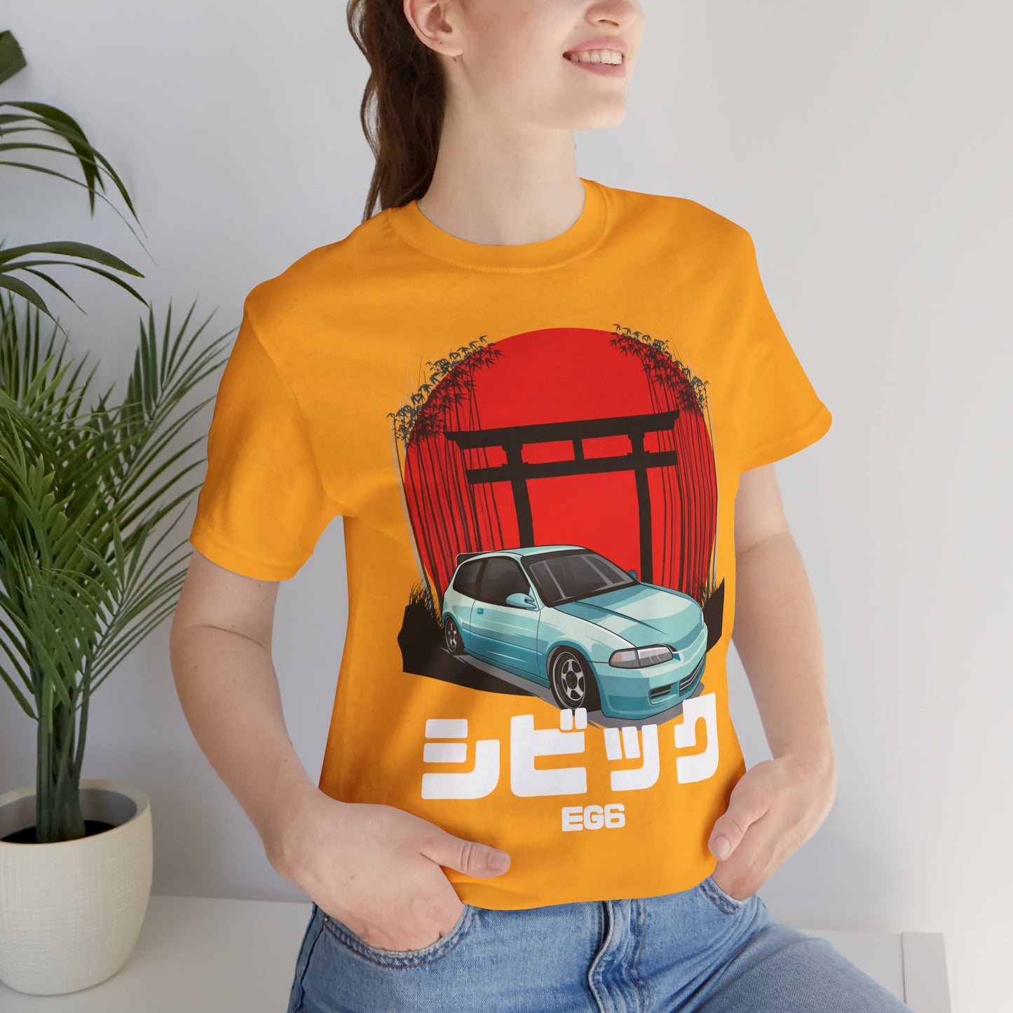 Hinda Civic Estilo Car Art Tee - Retro Aesthetic Automotive T-Shirt - CreativeRino