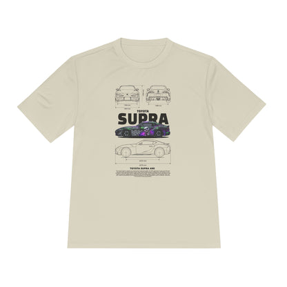 Toyota Supra Unisex Moisture Wicking Tee -  Perfect for Car Enthusiasts - CreativeRino