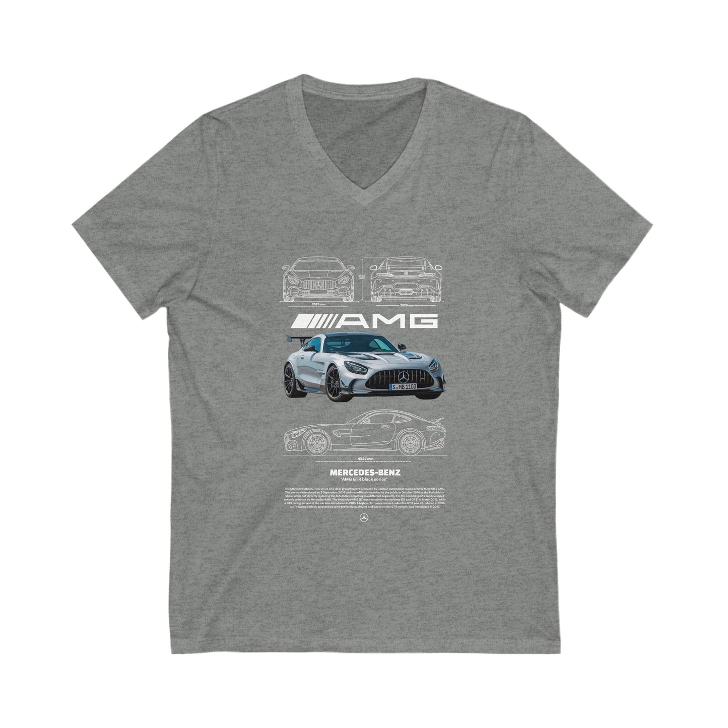 Mercedes-Benz AMG V-Neck Tee for Car Enthusiasts - CreativeRino