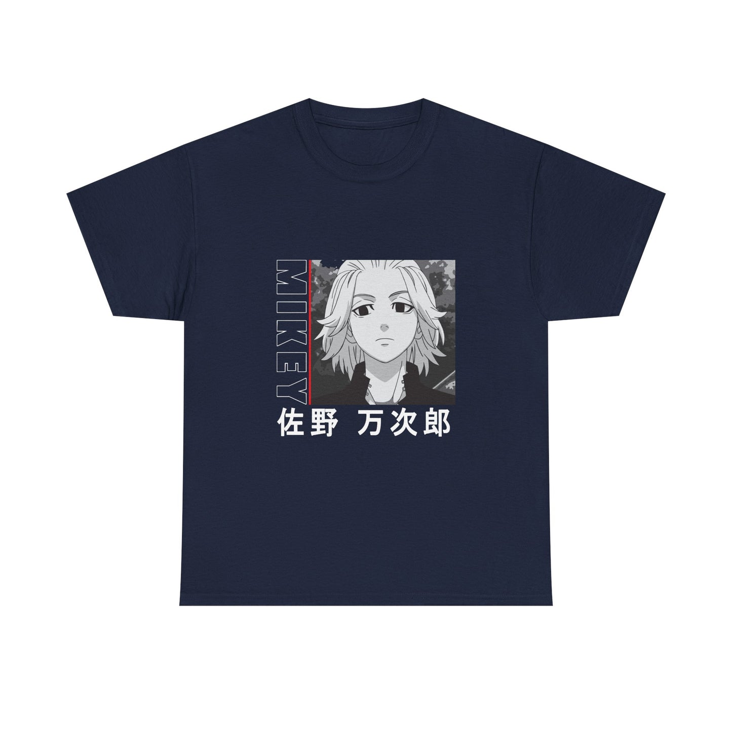 Mikey Anime Unisex Heavy Cotton Tee - Tokyo Ghoul Graphic T-shirt for Fans - CreativeRino