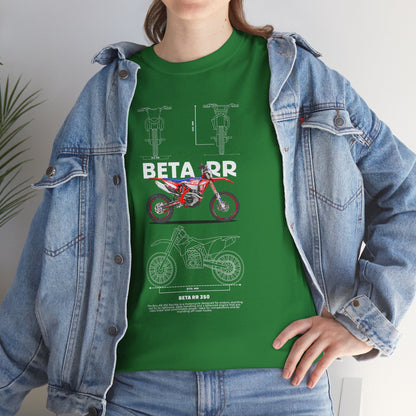 Unisex Heavy Cotton Tee - Beta RR Motorcycle Graphic T-shirt - CreativeRino