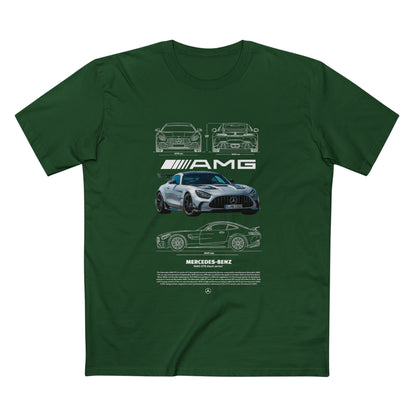 Mercedes-Benz  AMG GTR Sports Car Tee - AMG T-shirt Design - CreativeRino
