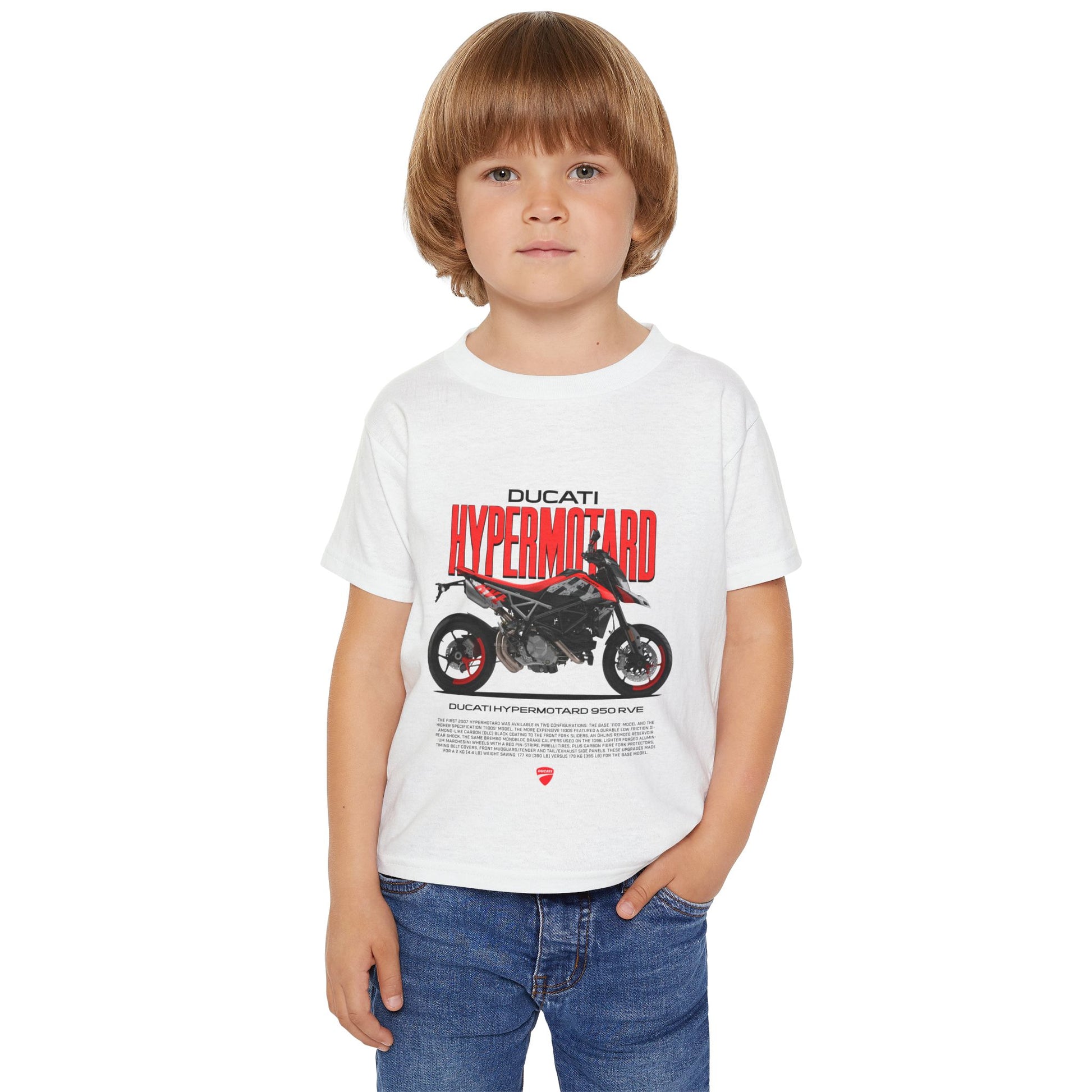 Ducati Hypermotard 950 Toddler T-Shirt - Cool Motorcycle Gear for Kids - CreativeRino