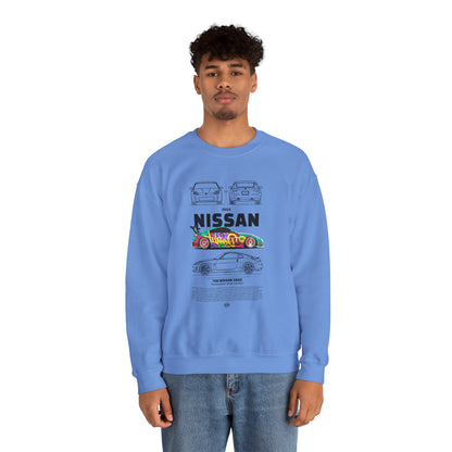 Vintage Nissan 350Z Graphic Unisex Heavy Blend™ Crewneck Sweatshirt - CreativeRino