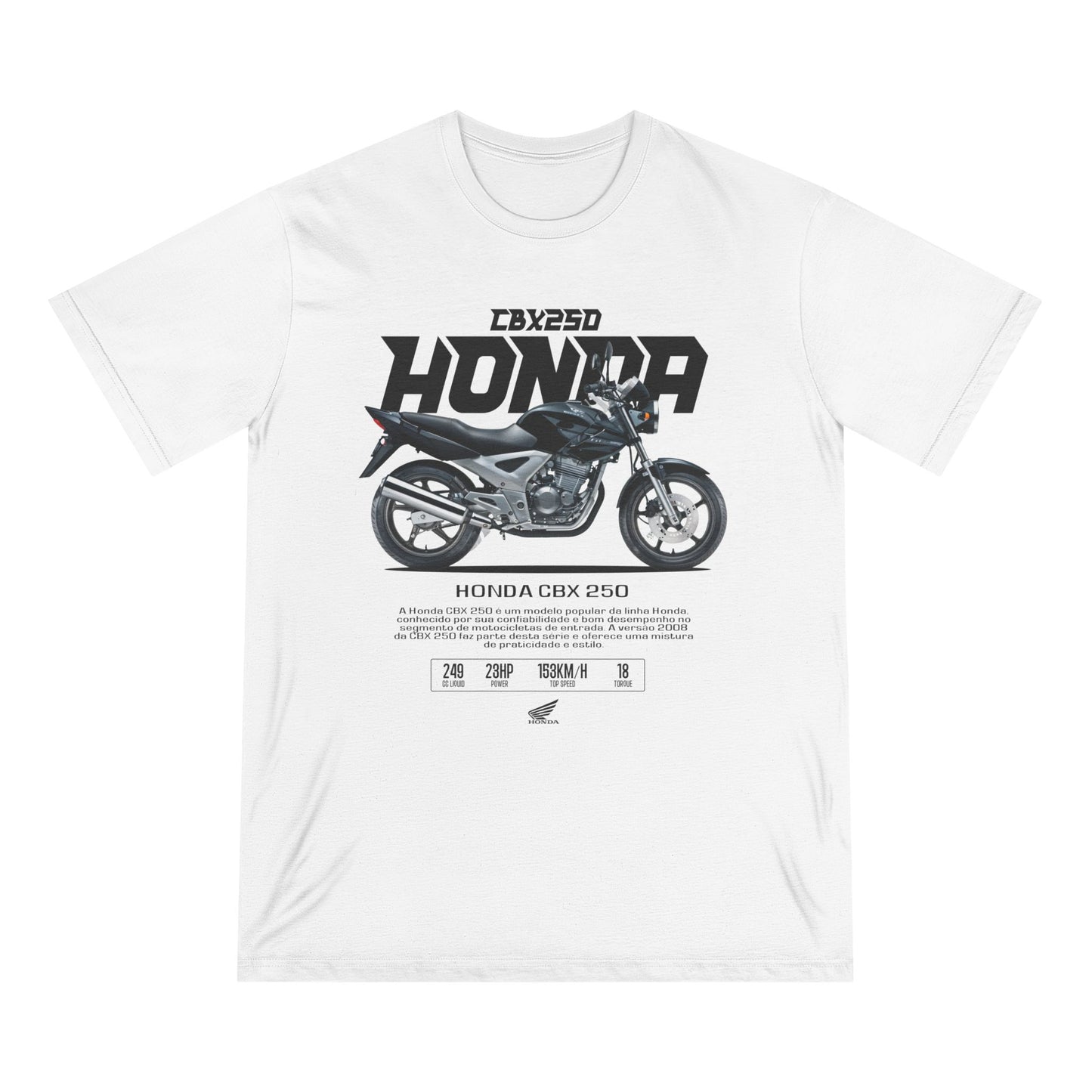 Honda CBX250 Motorcycle T-Shirt | Vintage Bike Graphic Tee - CreativeRino
