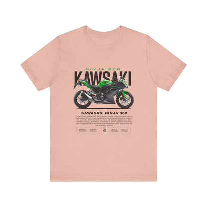 Kawasaki Ninja 300 Unisex T-Shirt - Vintage Motorcycle Graphic Tee - CreativeRino