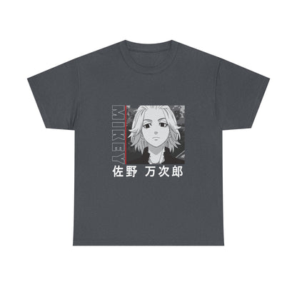 Mikey Anime Unisex Heavy Cotton Tee - Tokyo Ghoul Graphic T-shirt for Fans - CreativeRino