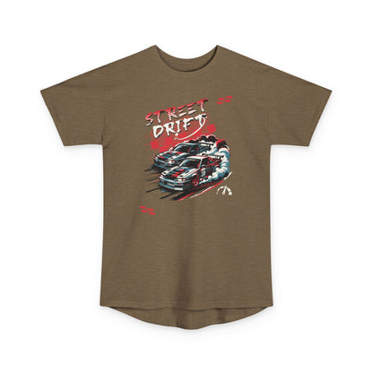 Street Drifter Unisex Long Body Urban Tee - Perfect T-ahirt for Car Enthusiasts - CreativeRino