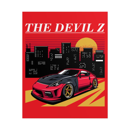 The Devil Z Retro Car Art Rolled Poster - CreativeRino