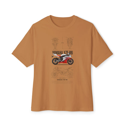 Yamaha VZ-R6 Unisex Oversized Boxy Tee - Motorcycle Graphic T-shirt - CreativeRino