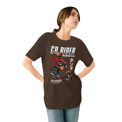 Honda CB Rider Vintage Motorcycle Rider Tee - Perfect T-shirt for Bikers and Casual Wear - CreativeRino