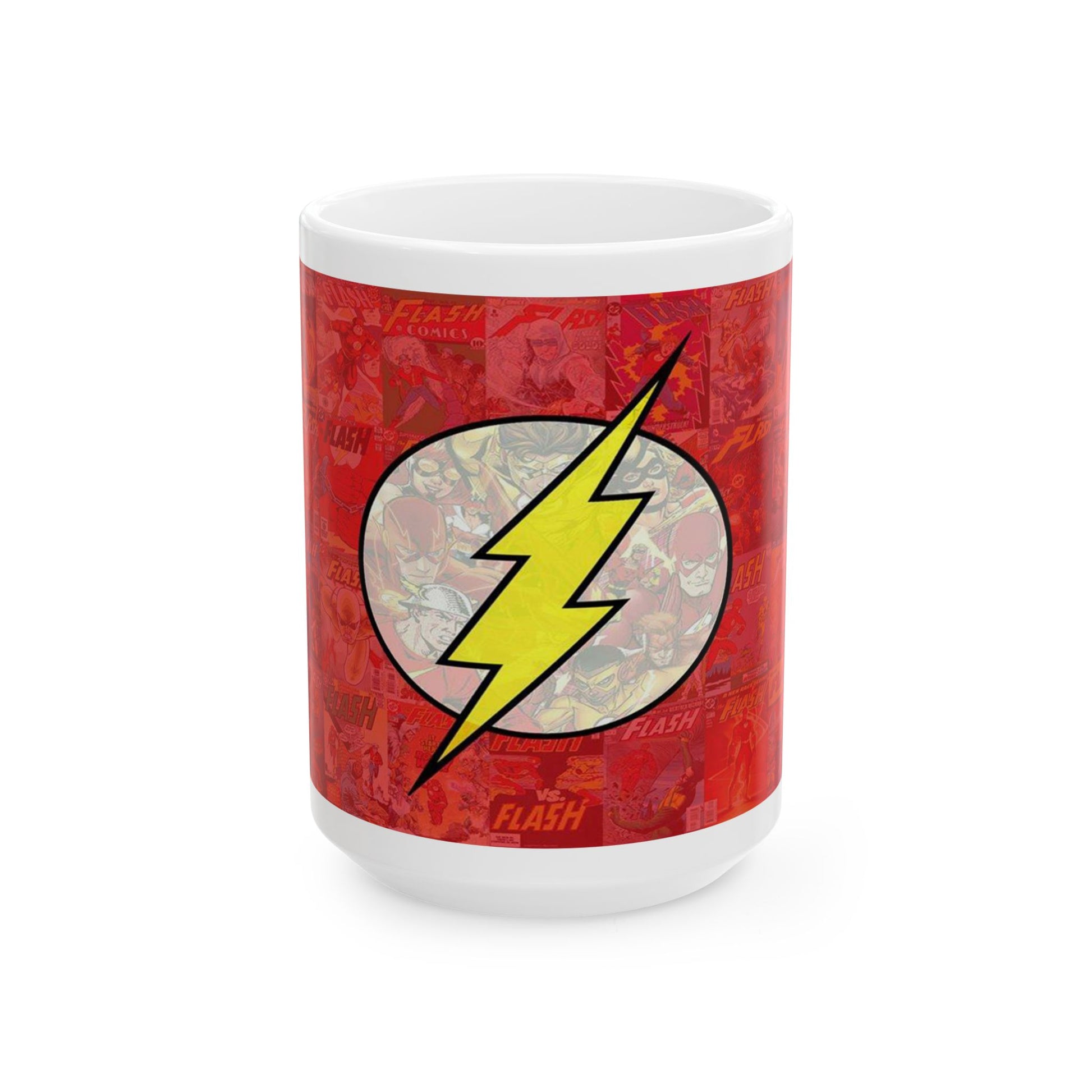 Flash Comic Ceramic Mug - Superhero Coffee Cup - CreativeRino
