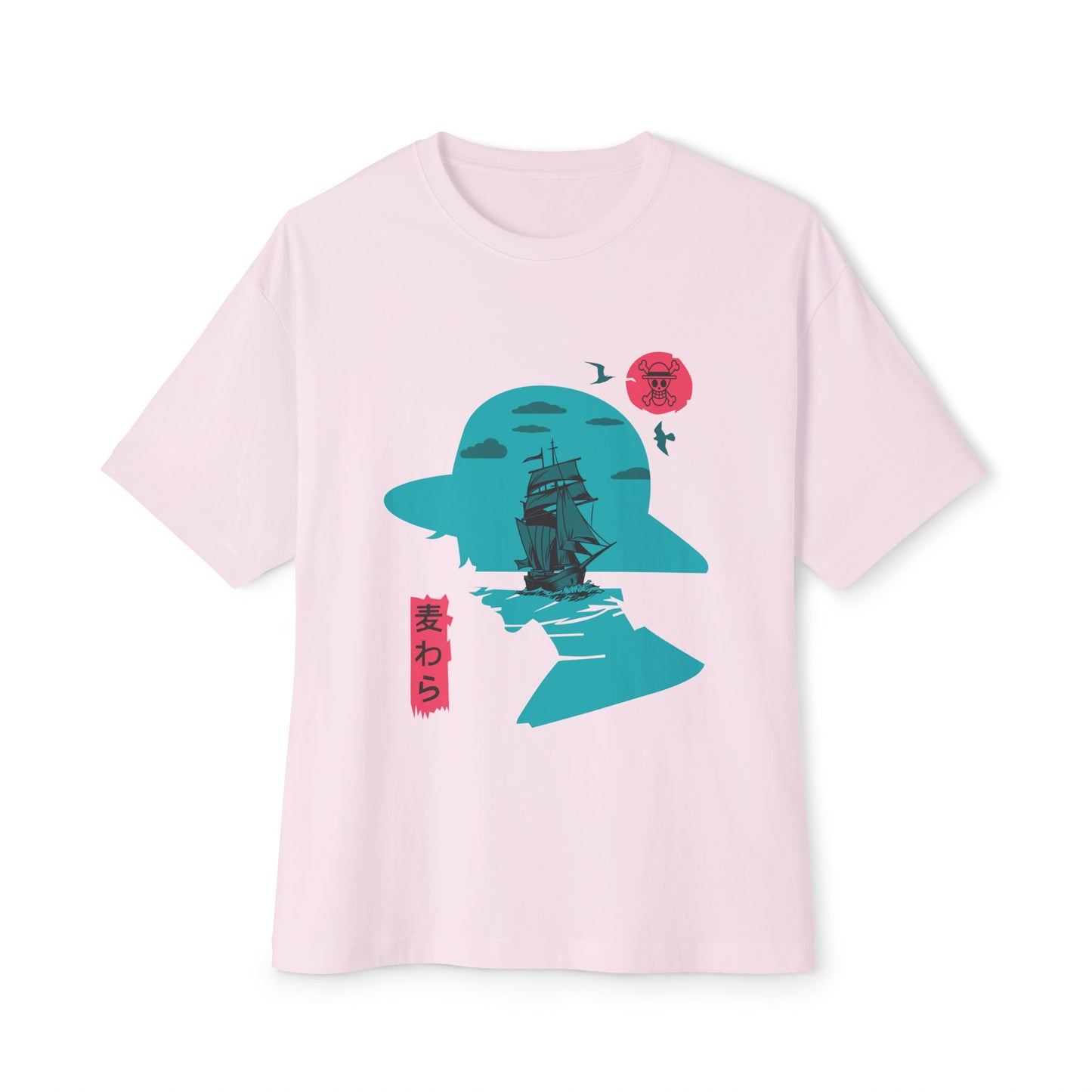 One Piece Graphic Unisex Oversized Boxy Tee - Relaxed Fit T-shirt for Anime Lovers - CreativeRino