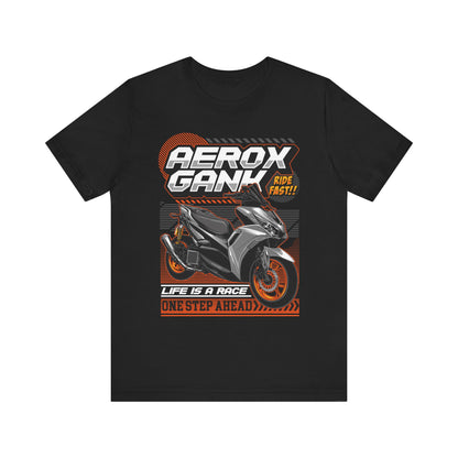 Stylish Scooter Graphic Tee - AEROX GANk - Ride Fast T-shirt - CreativeRino