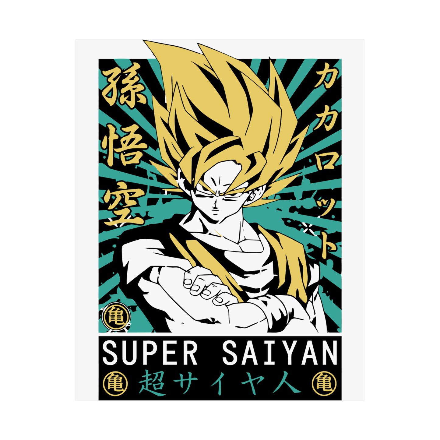Super Saiyan Matte Vertical Poster | Anime Wall Art for Dragon Ball Fans - CreativeRino