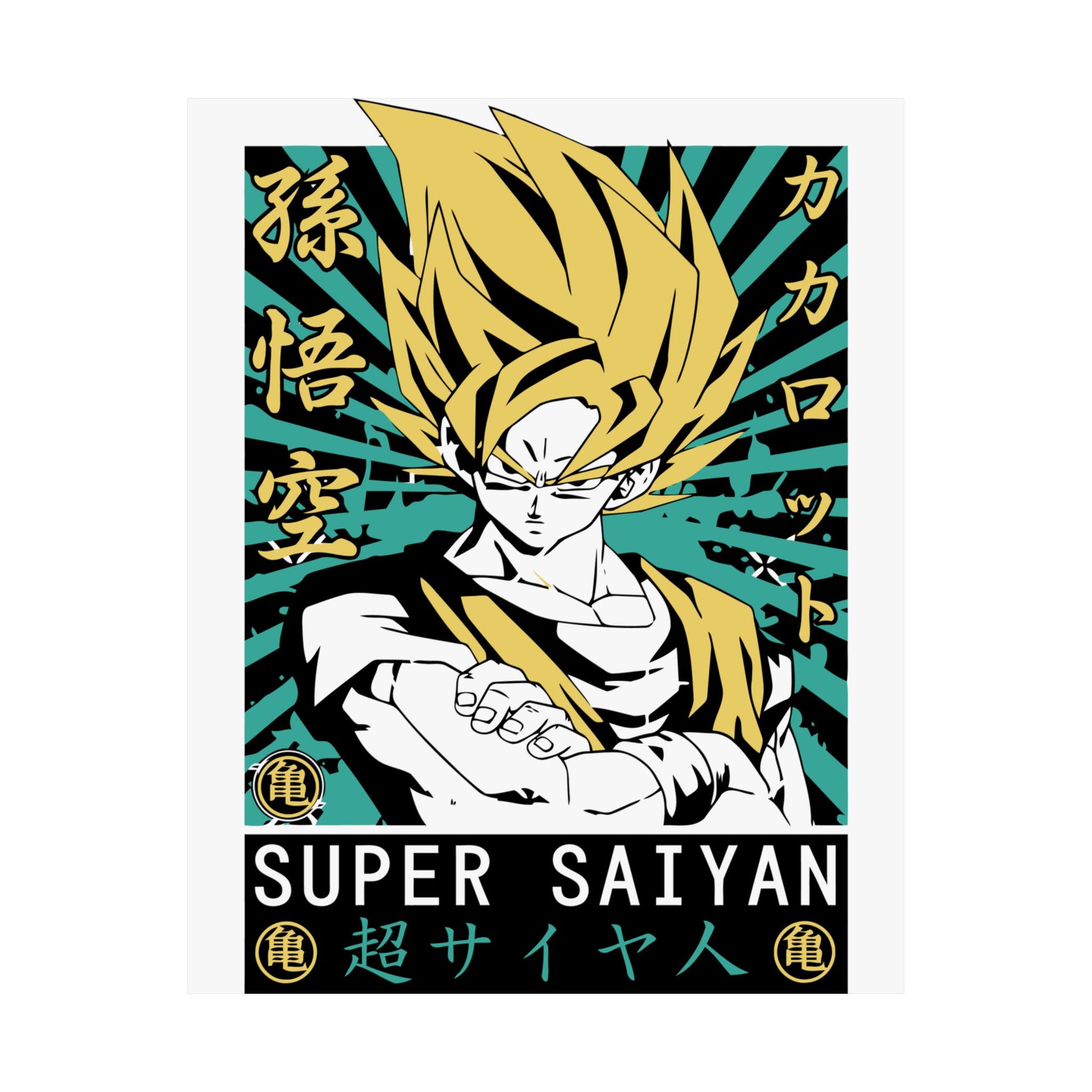 Super Saiyan Matte Vertical Poster | Anime Wall Art for Dragon Ball Fans - CreativeRino