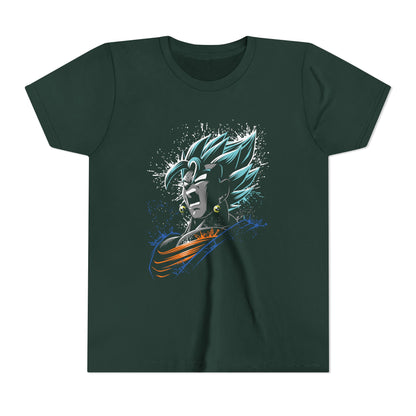 Anime Youth Short Sleeve Tee - Cool Dragon Ball  T-shirt Design for Kids - CreativeRino