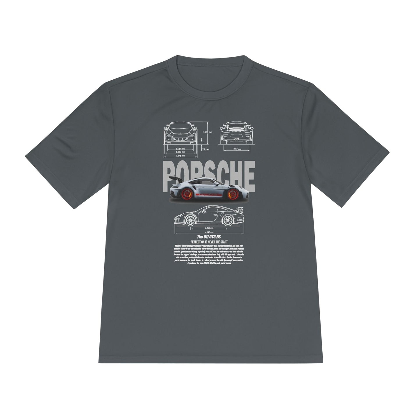 Porsche Unisex Moisture Wicking Tee - Stylish Performance Shirt for Car Enthusiasts - CreativeRino