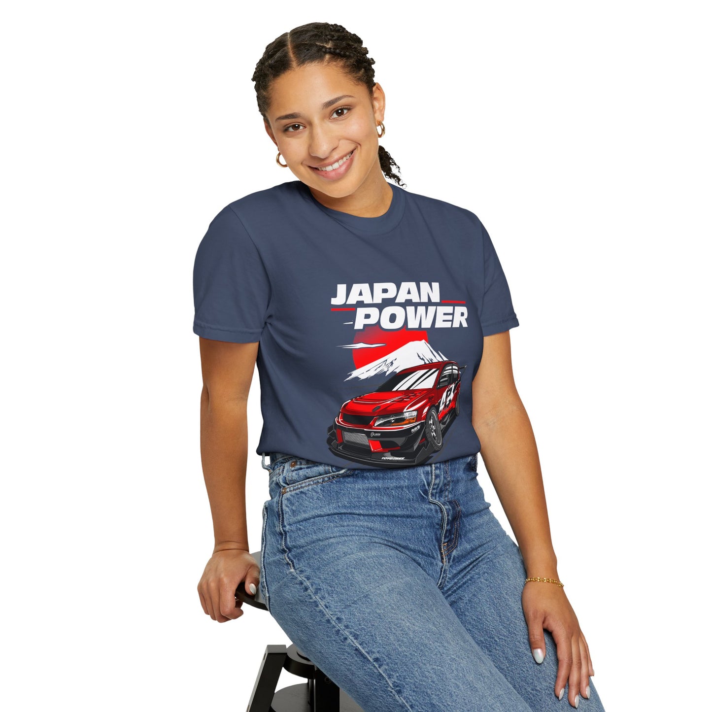 Japan Power Unisex T-Shirt - Vintage Car Design for Automotive Enthusiasts - CreativeRino