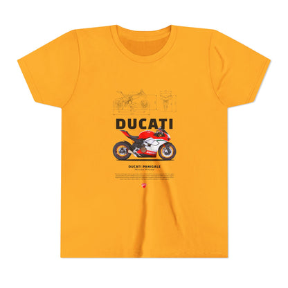Ducati Panigale Youth Short Sleeve Tee - Perfect T-shirt for Young Moto Enthusiasts - CreativeRino