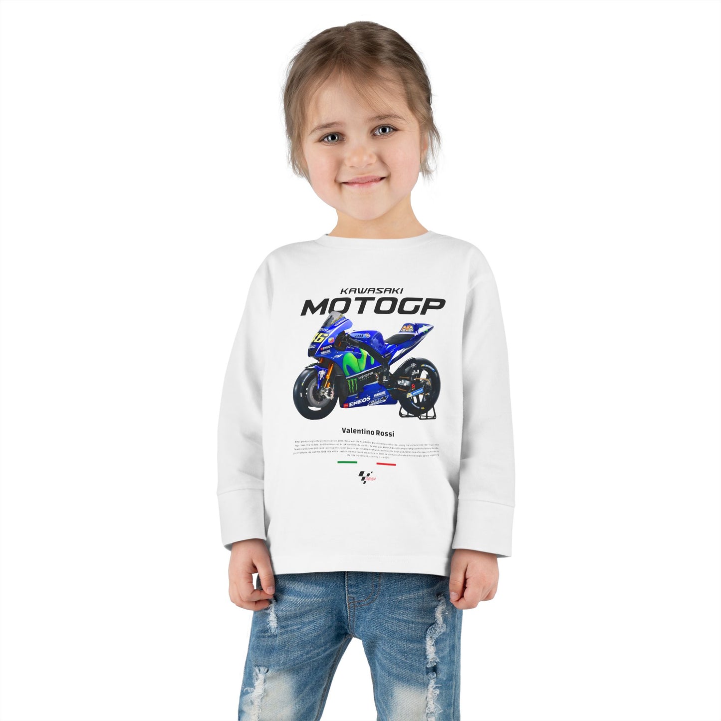 Toddler Long Sleeve MotoGP Racing Tee - Valentino Rossi Design - CreativeRino