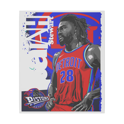 Isaiah Stewart Detroit Pistons Canvas Art - Vibrant Wall Decor for Basketball Fans - CreativeRino